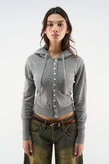 Route Light Grey Knit Zipper