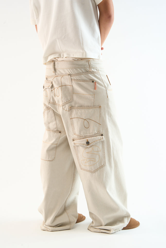 7Pocket Ecru Pants