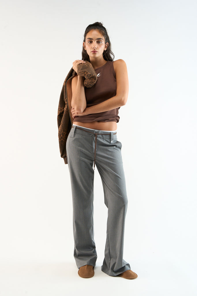 Tailoring Grey Striped Pants
