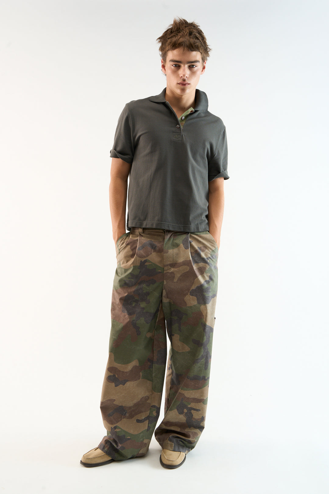 Camo Dark Polo – Scuffers