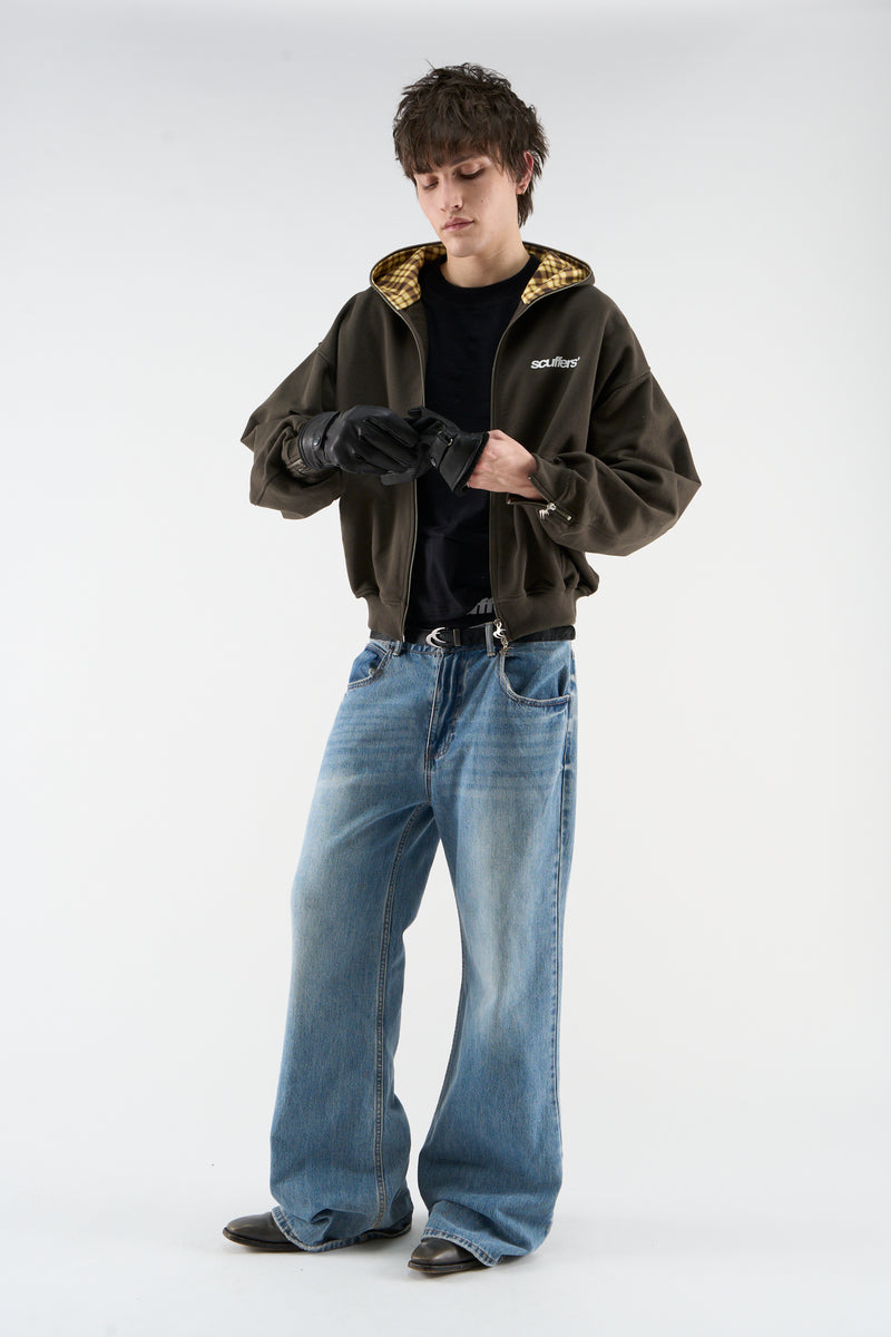 Gothic Dark Green Zipper