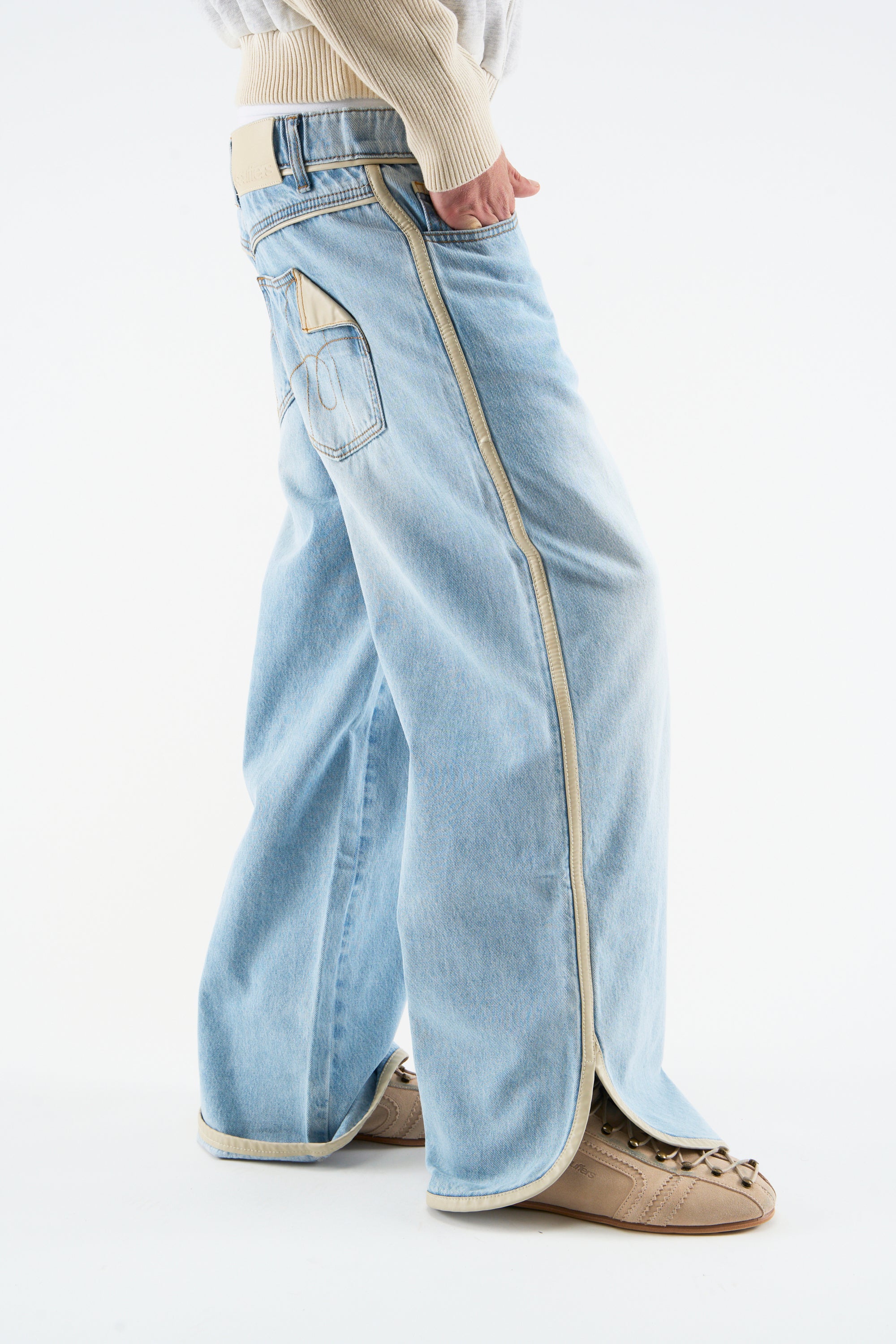 Brief Light Blue Pants