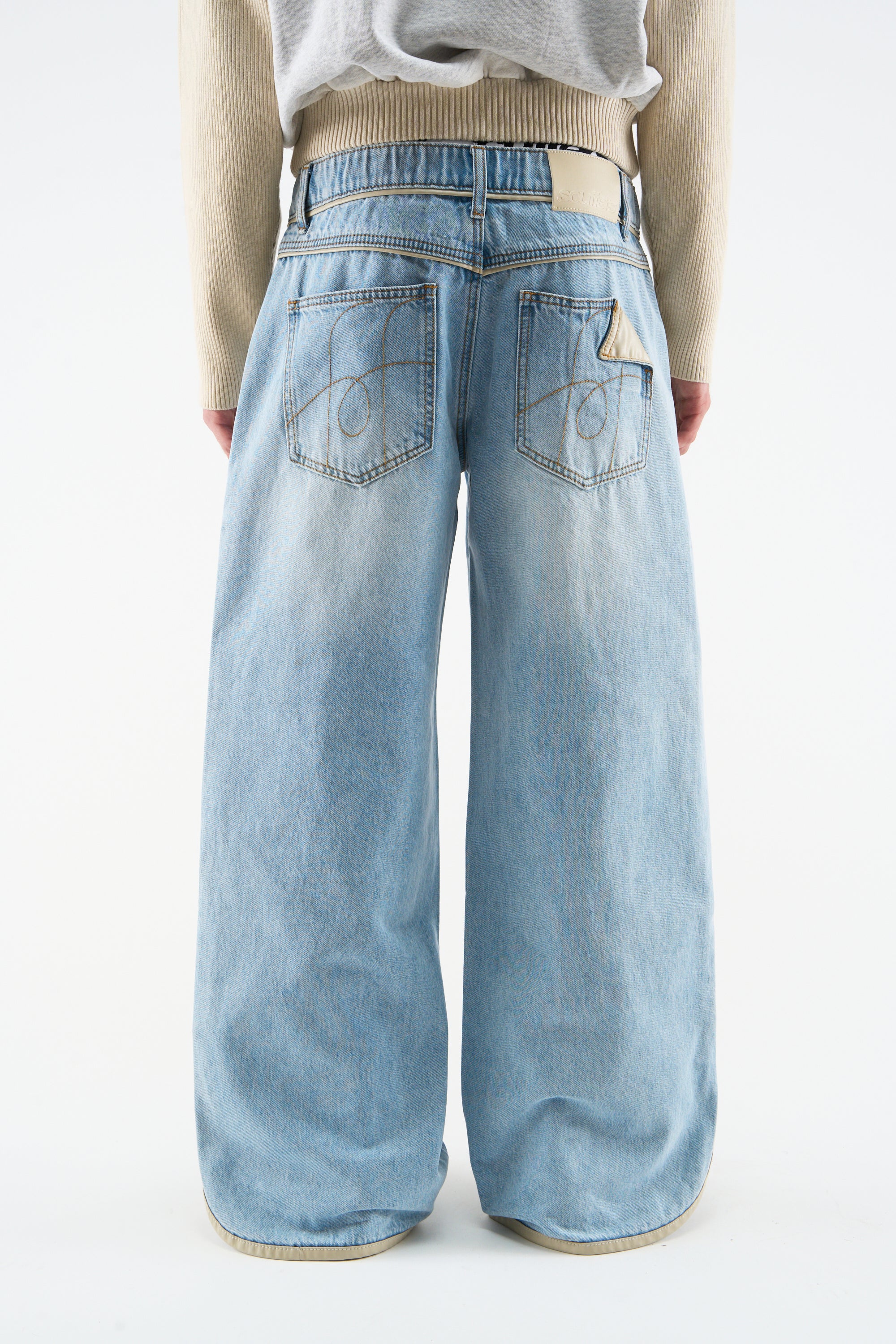 Brief Light Blue Pants