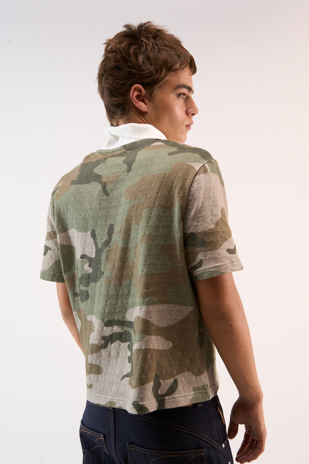 Openwork Camo Polo – Scuffers