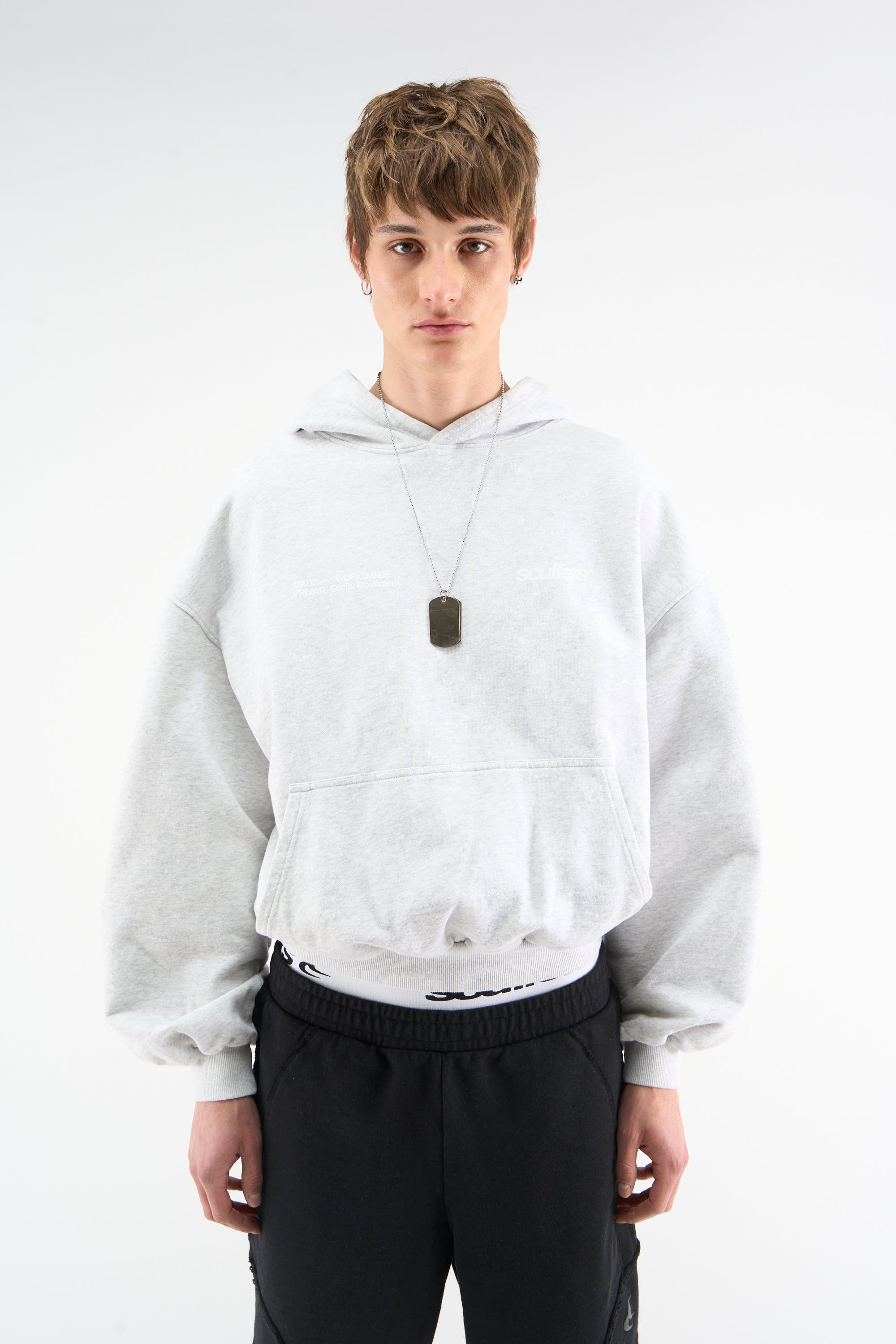 Worldwide Grey Melange Hoodie