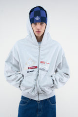 Mayor Light Grey Zipper