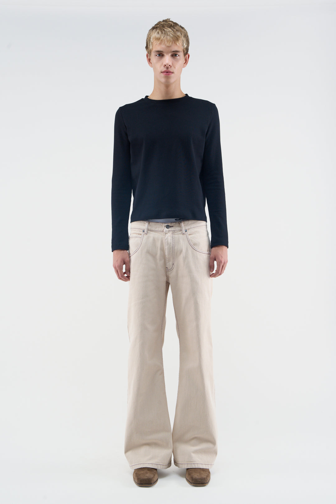 New Flared Ecru Pants – Scuffers
