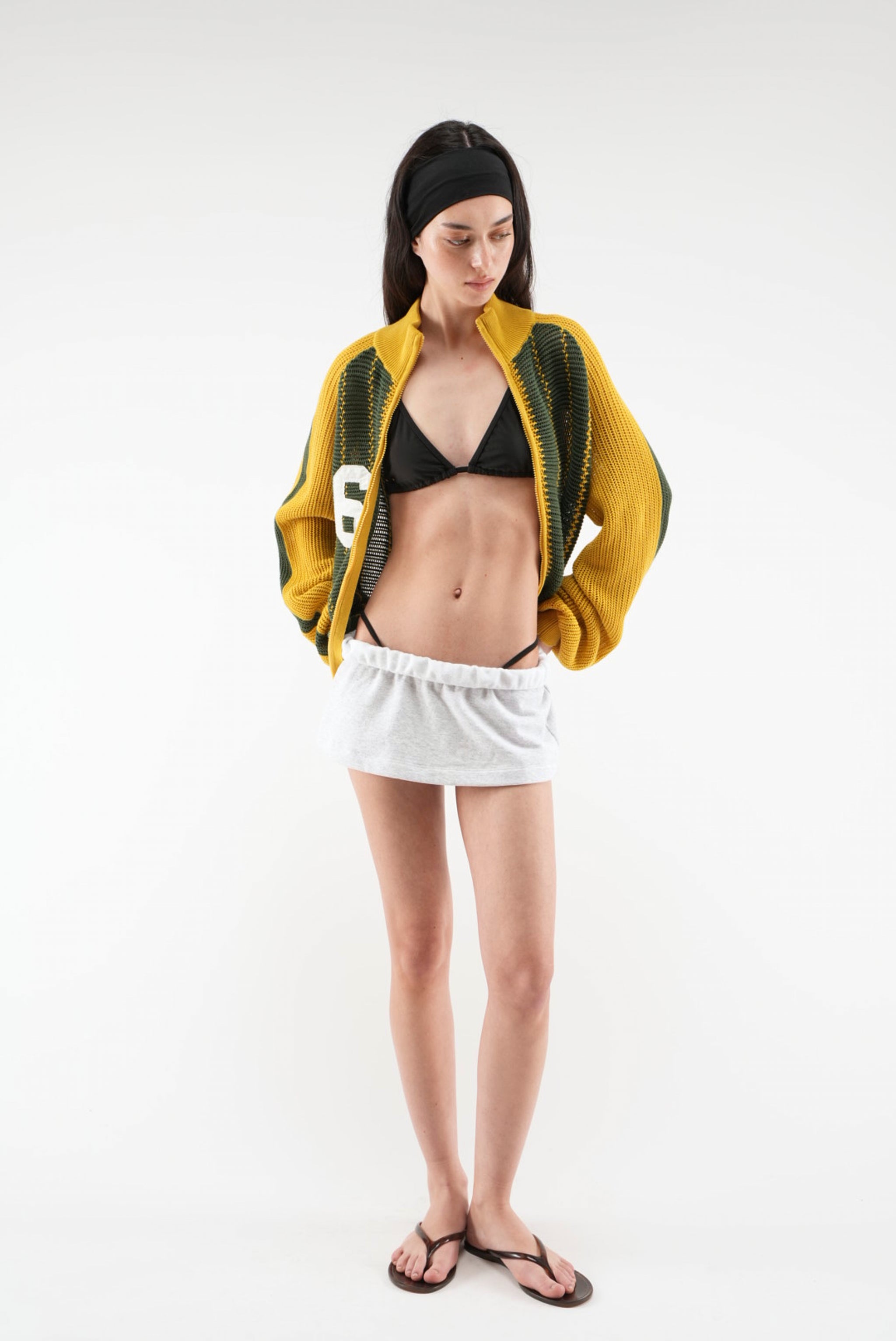 Beacon Yellow Knit Zipper