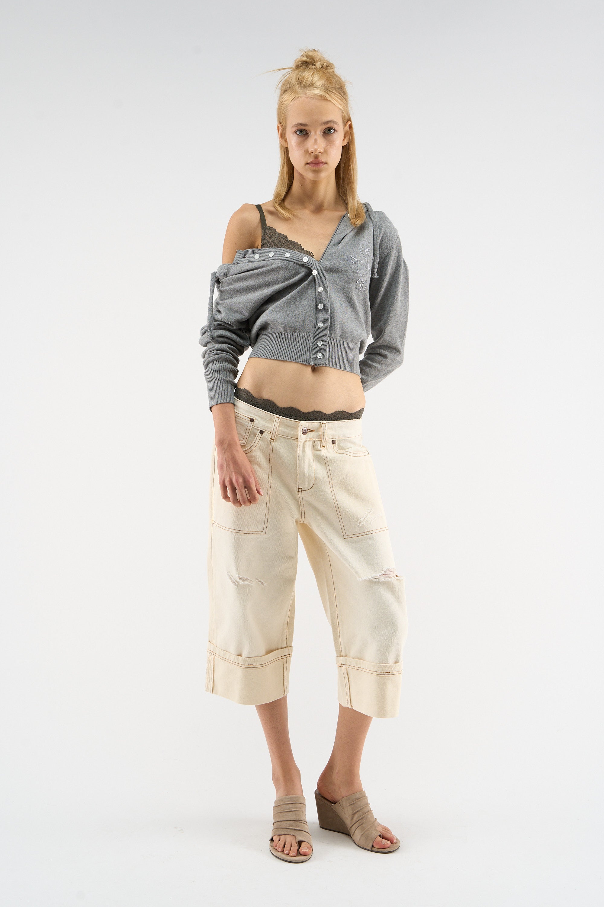 Capri Ecru Pants