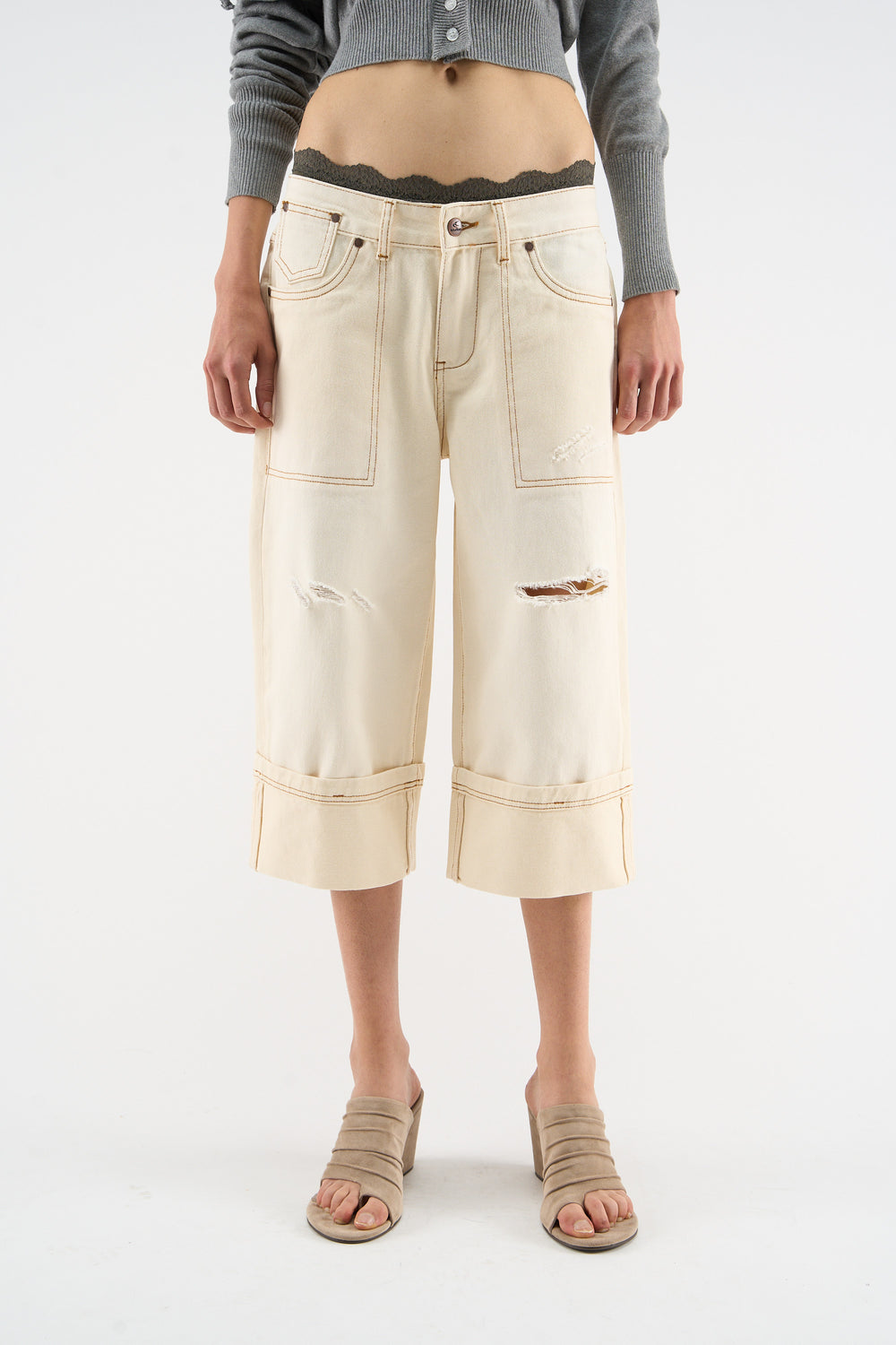 Capri Ecru Pants