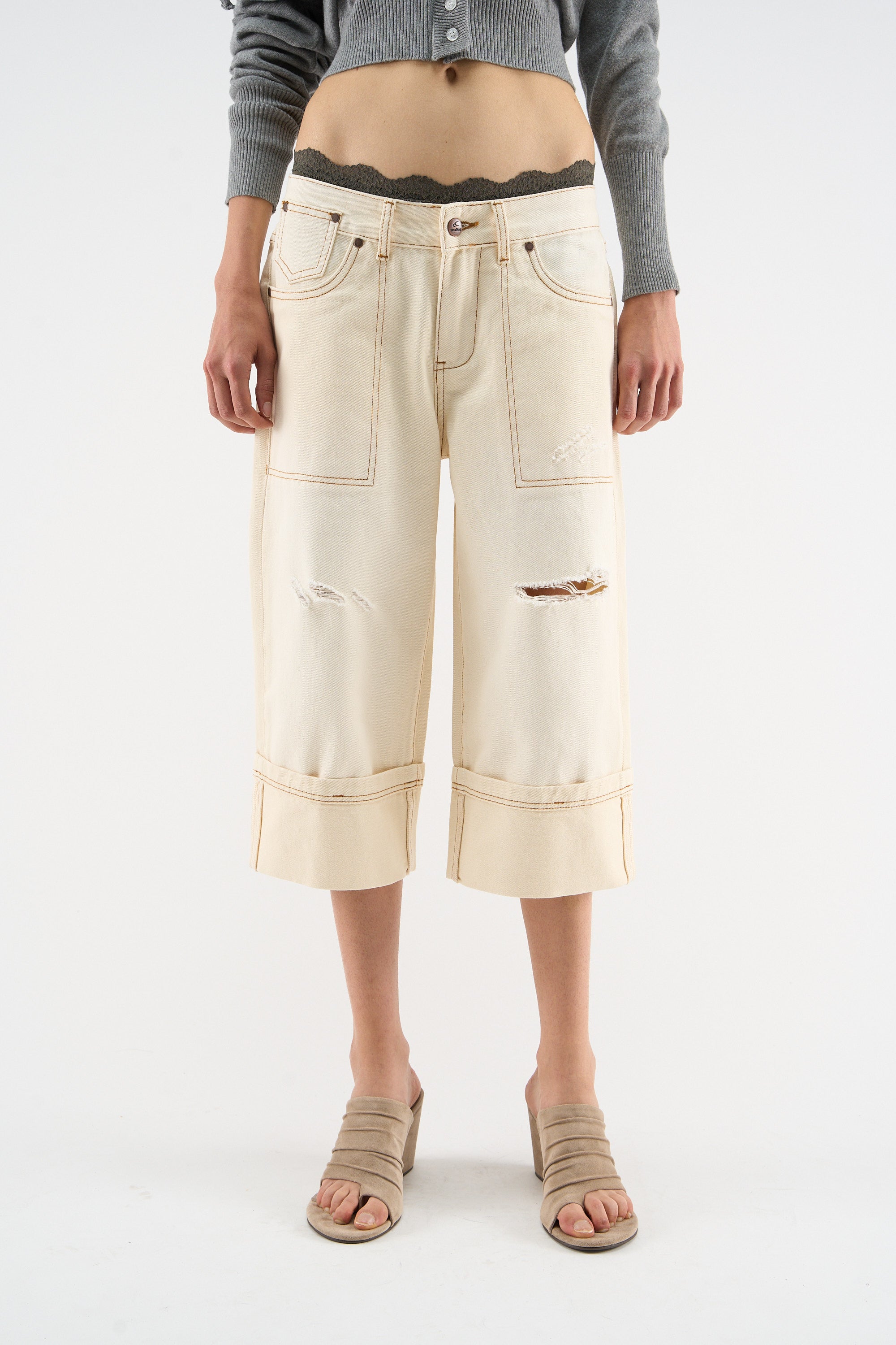 Capri Ecru Pants