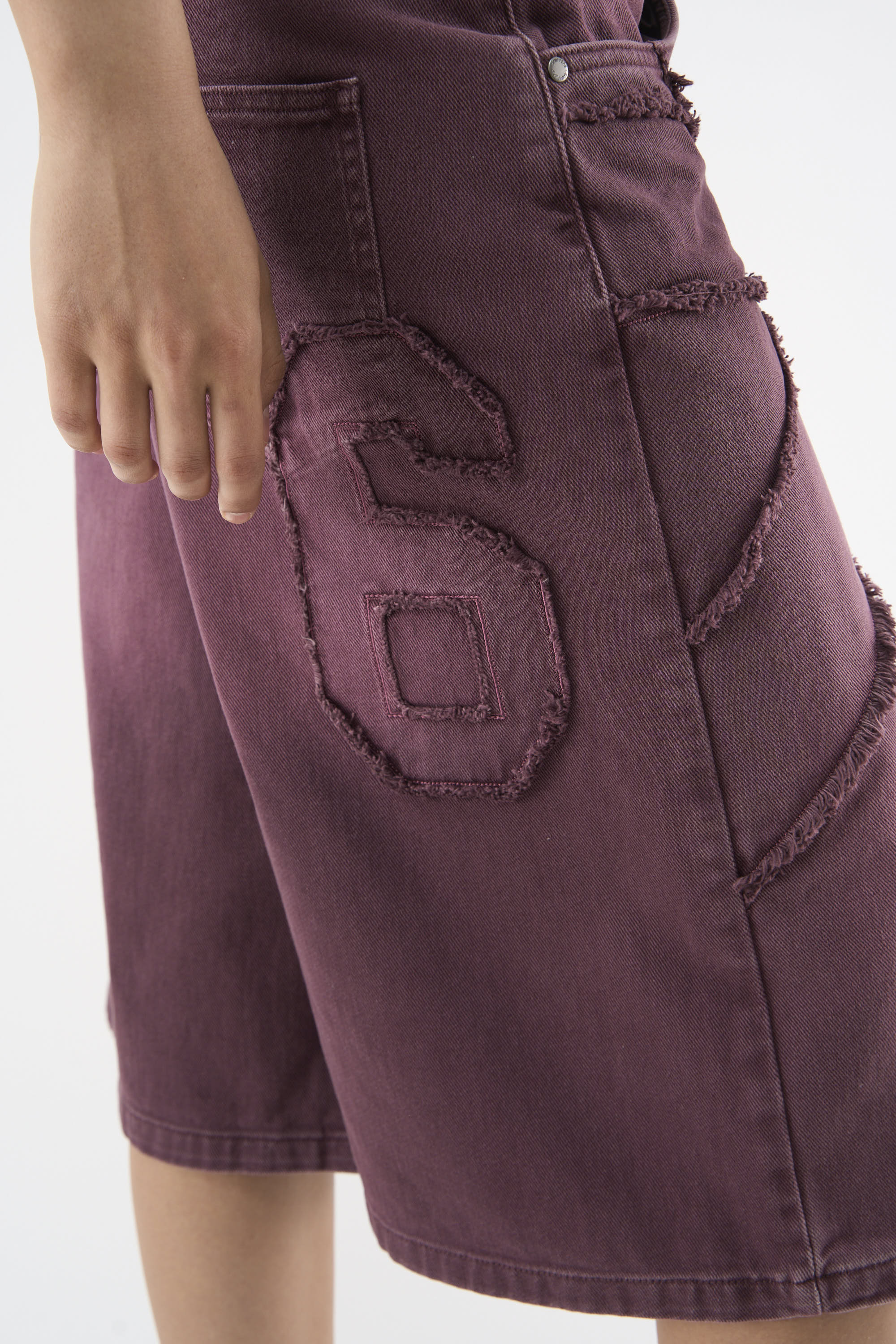 OPS Burgundy Jorts
