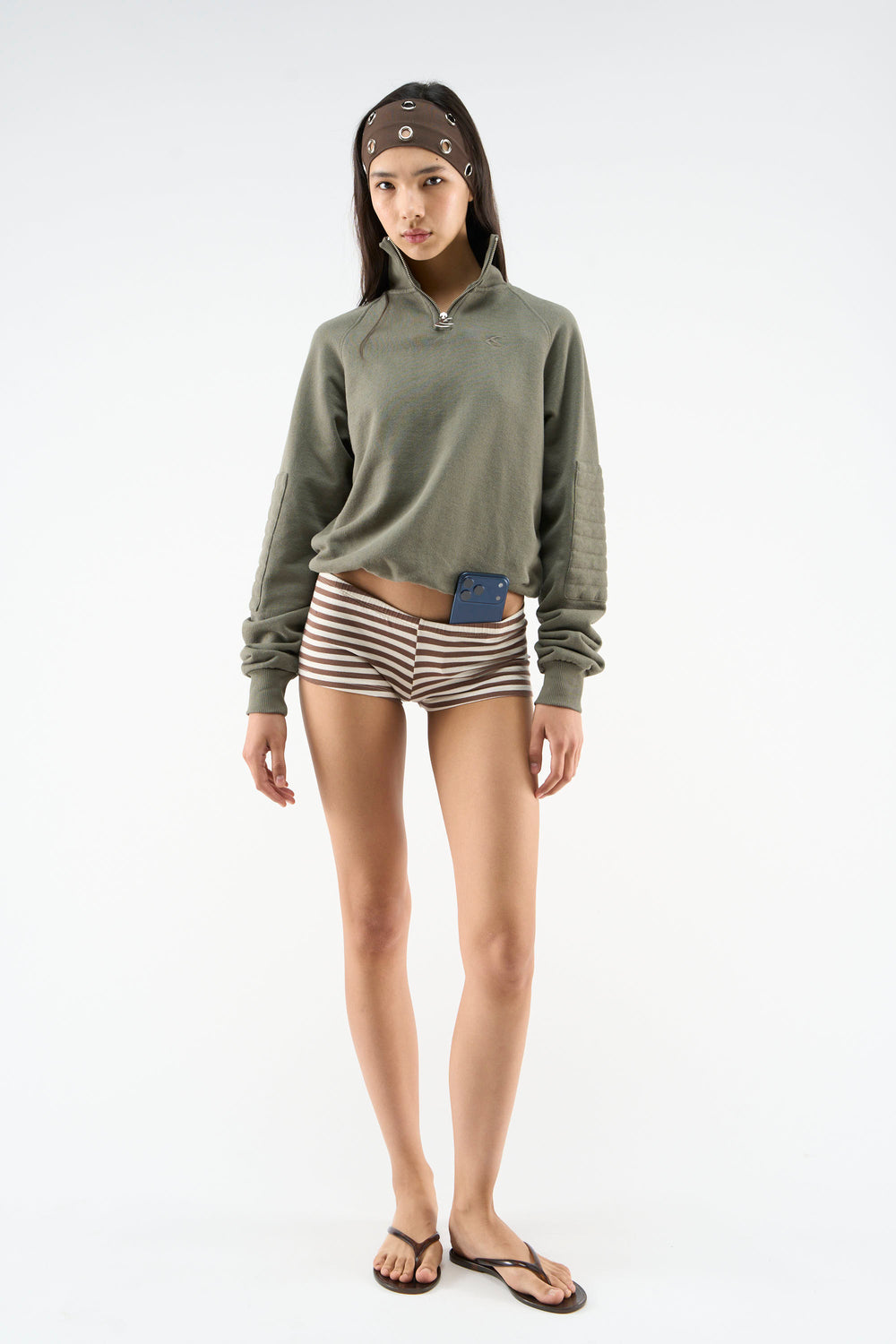Bow Quarter Green Zip