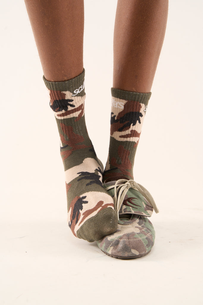 Camo Green Socks