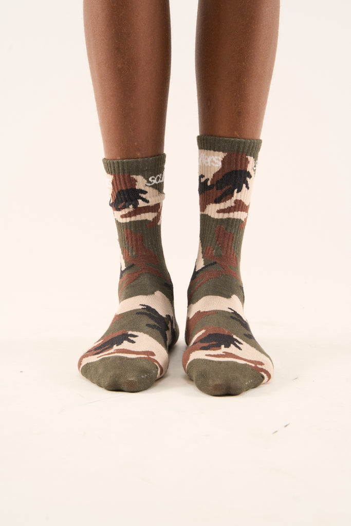 Camo Green Socks