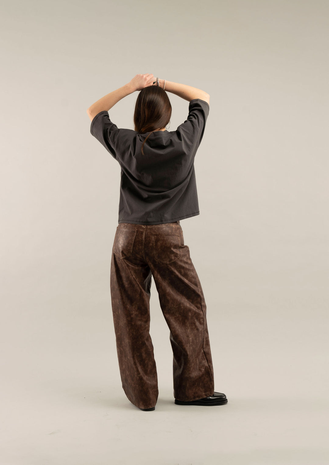 Leather Brown Jumbo Pants – Scuffers