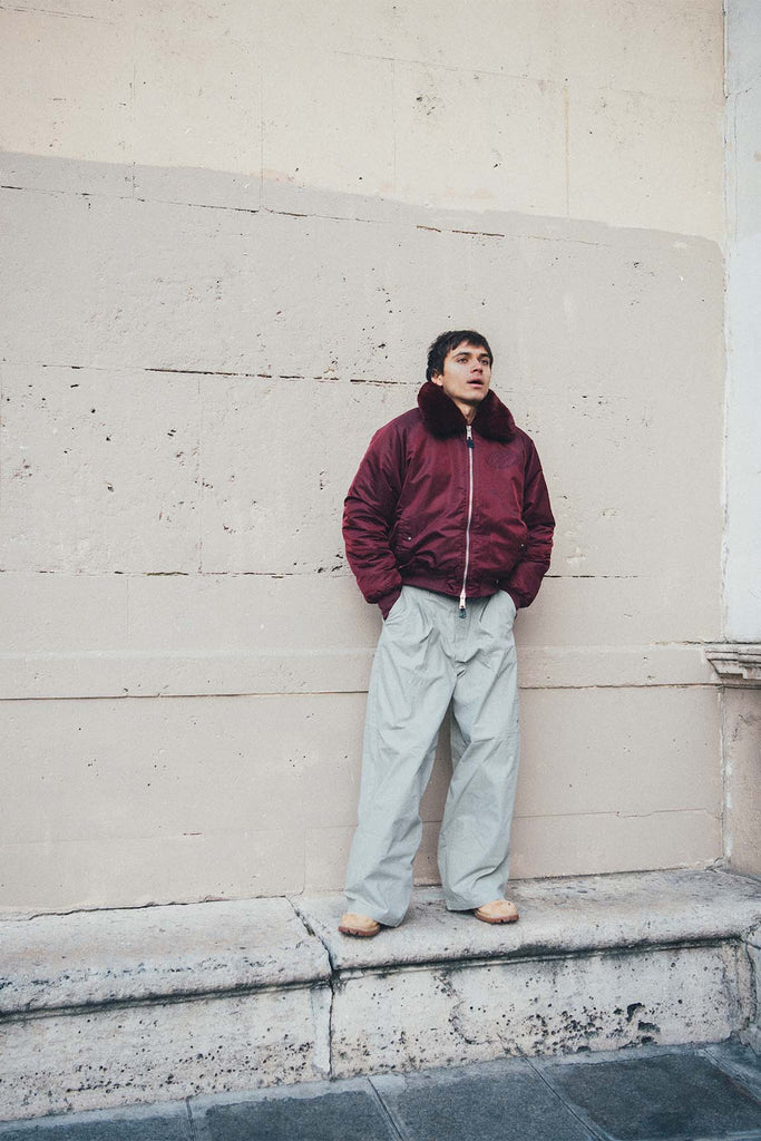 SCFF Burgundy Bomber Jacket