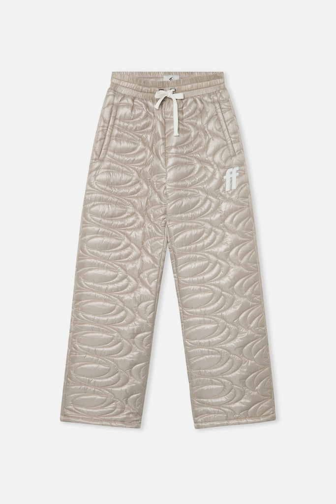 Champagne Quilted Grey Pants