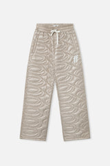 Champagne Quilted Grey Pants