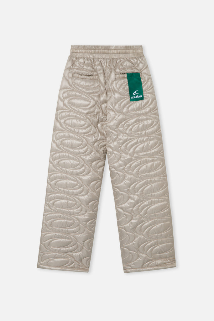 Champagne Quilted Grey Pants