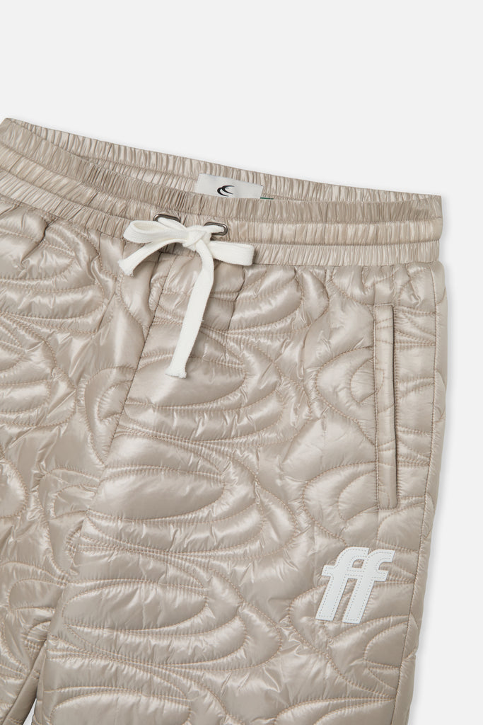 Champagne Quilted Grey Pants