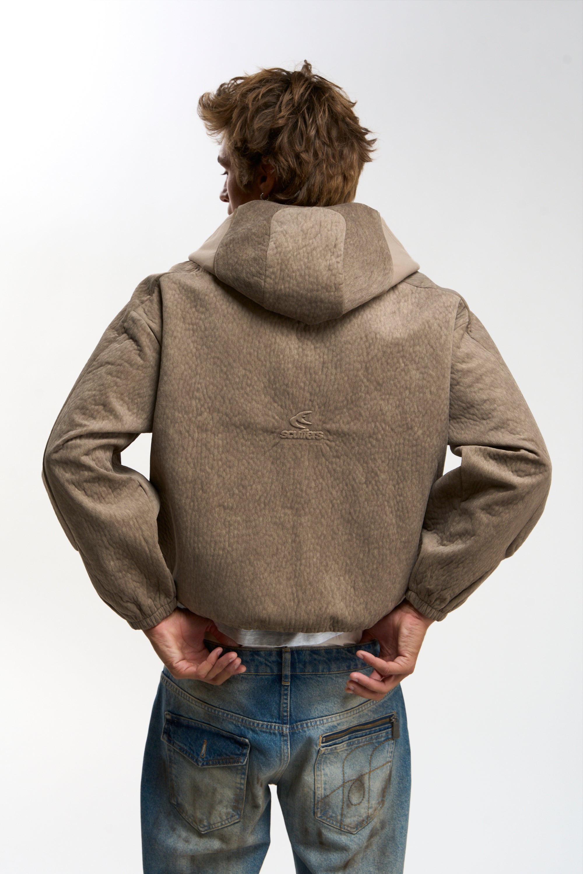 Tech Brown Fur Zip