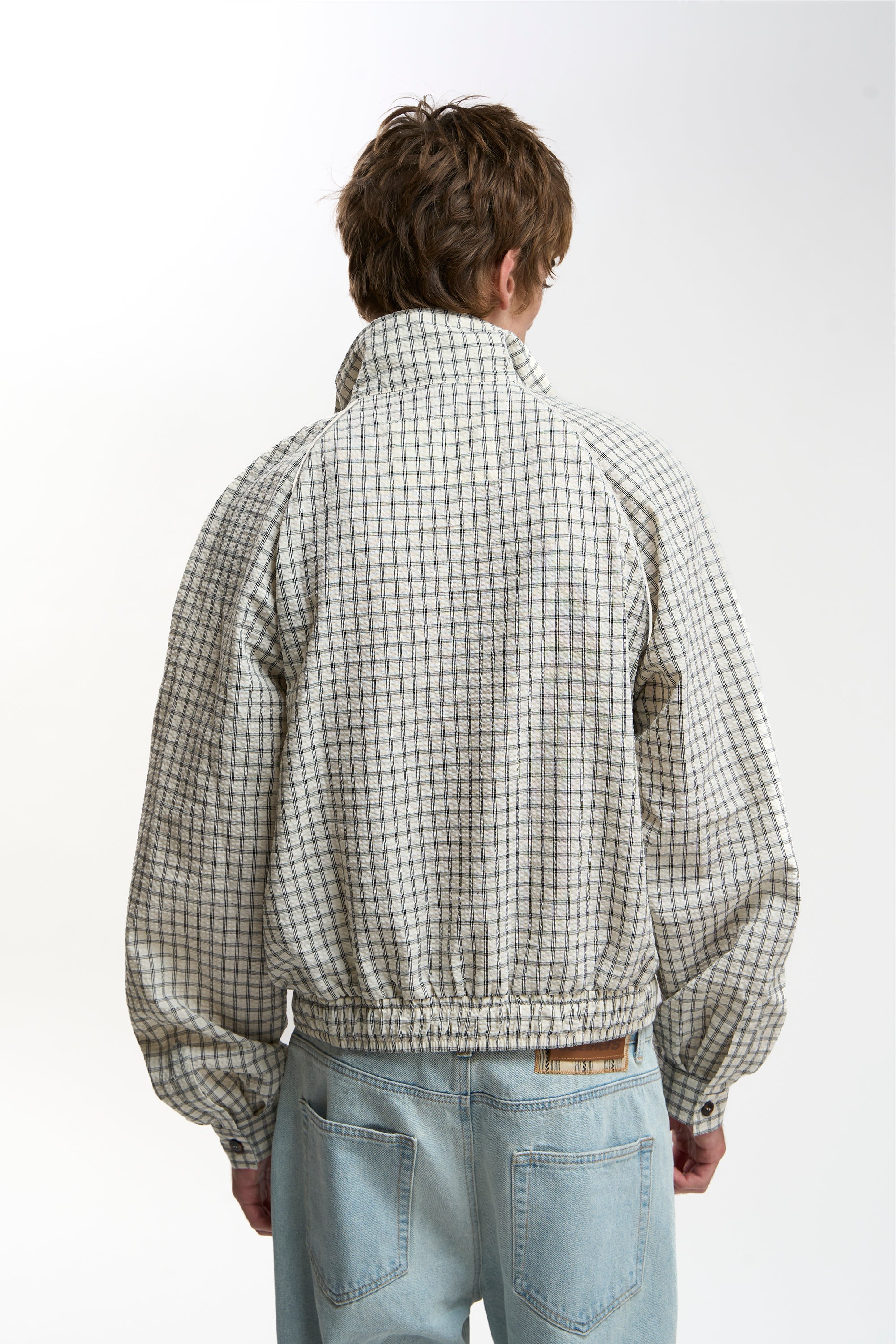 Chamise Checkered Ecru Zipper