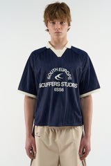 Rising Navy Football T-Shirt