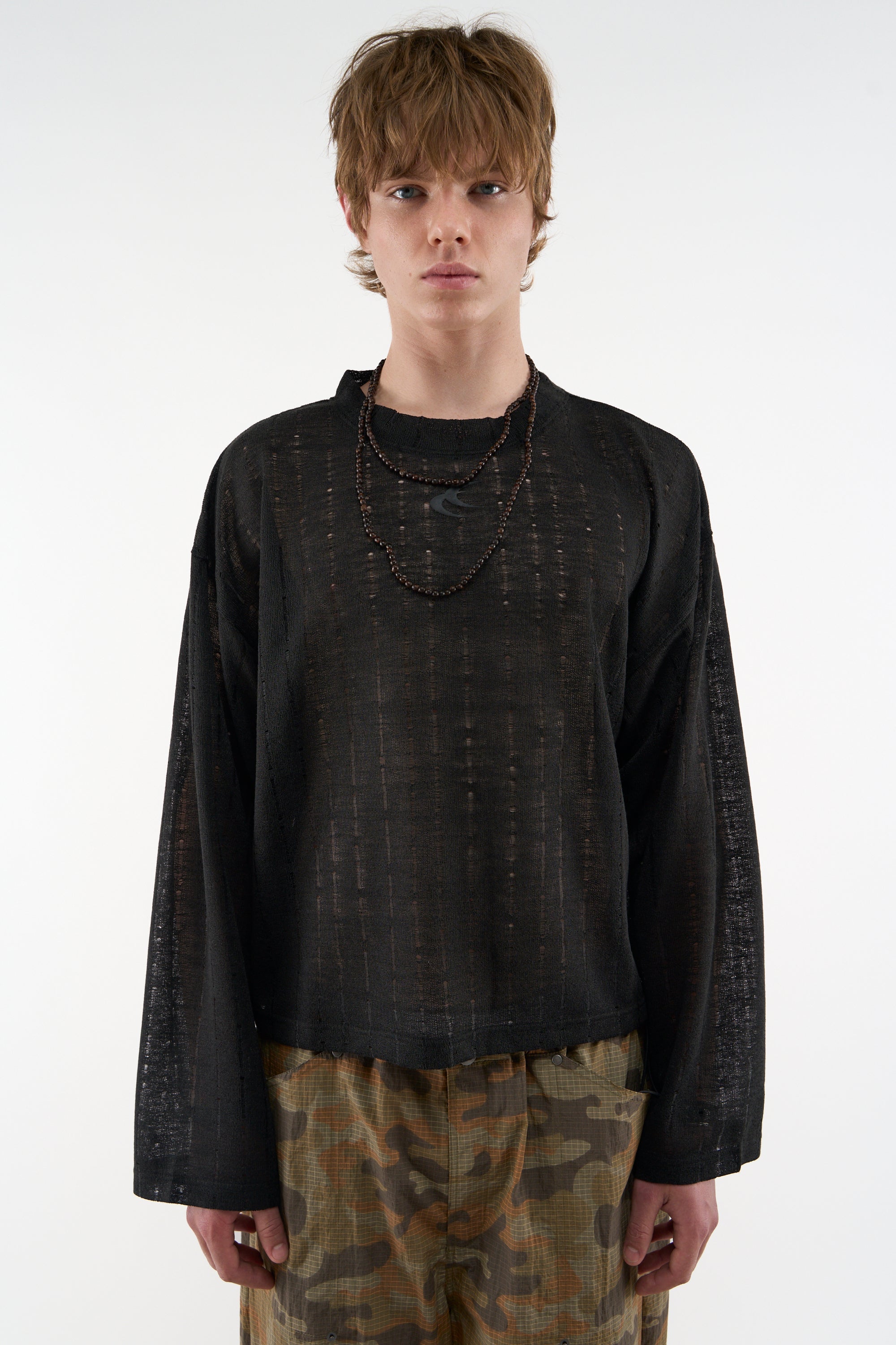 SCUFFERS ボーダー　ロンT 短丈　S SCUFFERS ボーダーロンT 短丈S