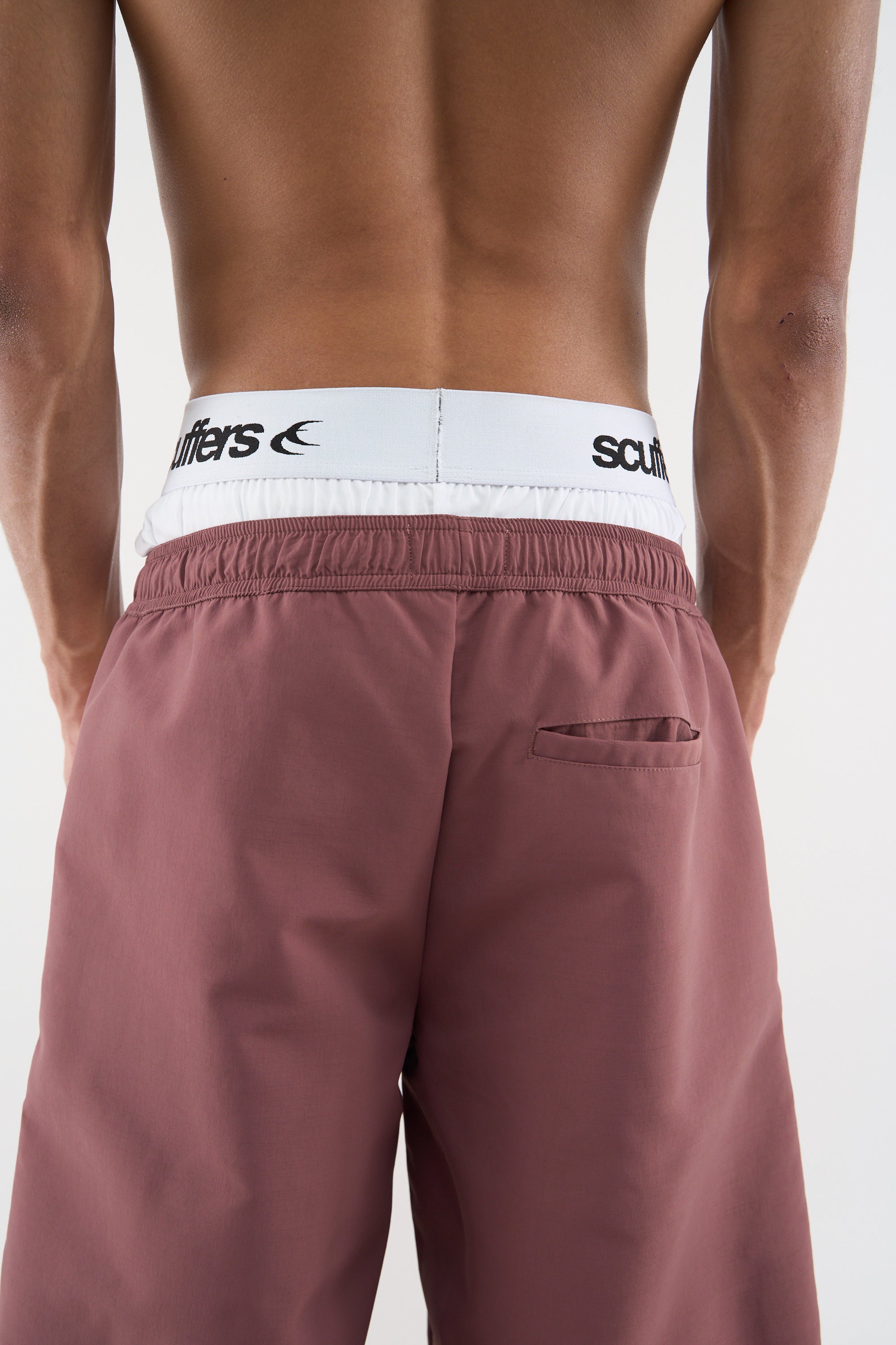 Tech Burgundy Jorts