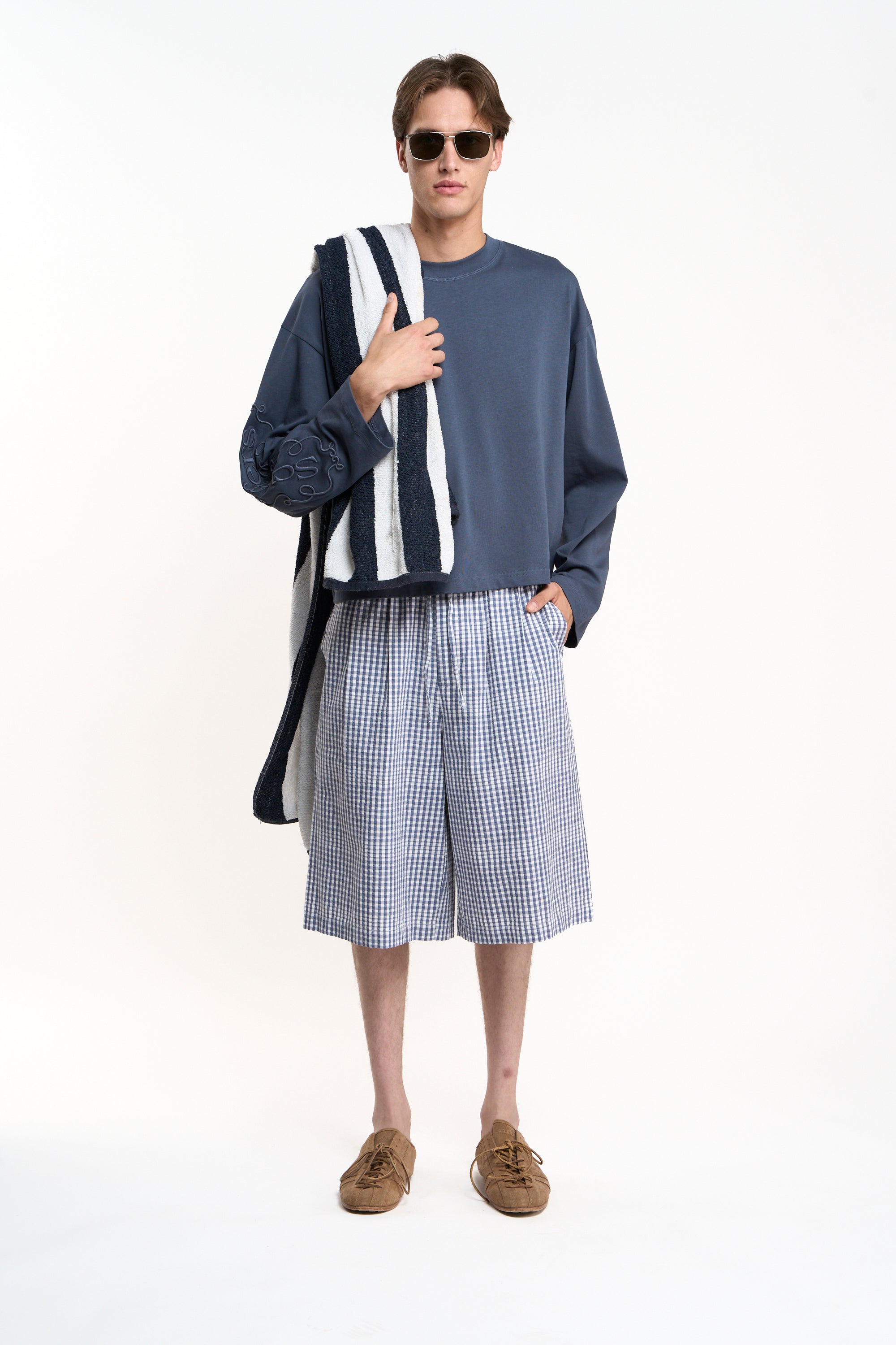 Donguan Blue Checkered Jorts – Scuffers