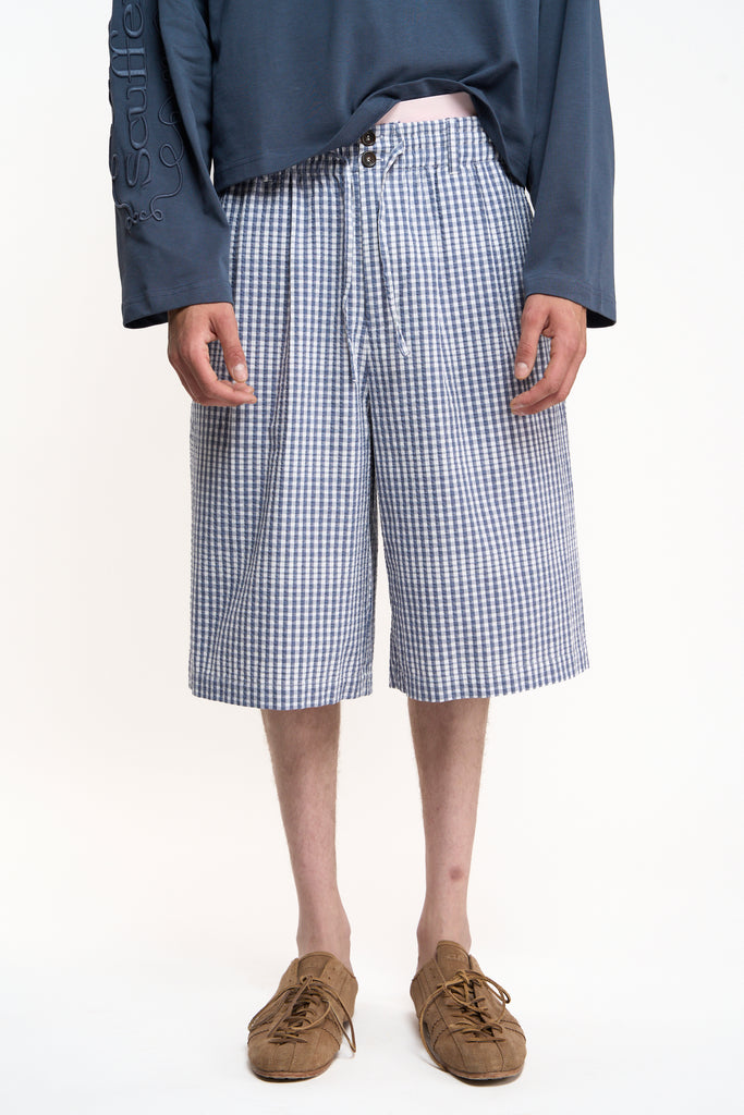 Donguan Blue Checkered Jorts – Scuffers