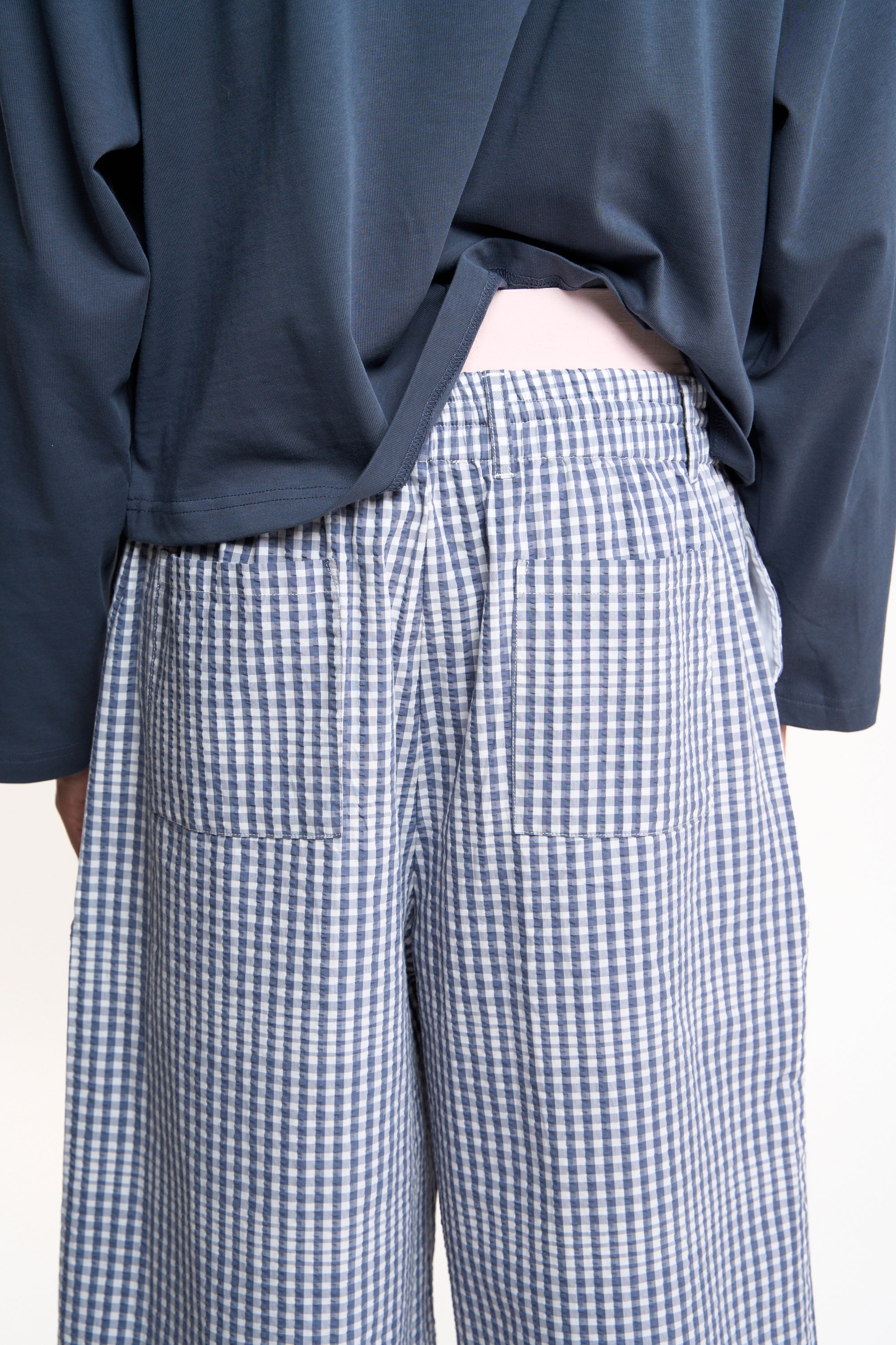 Donguan Blue Checkered Jorts – Scuffers
