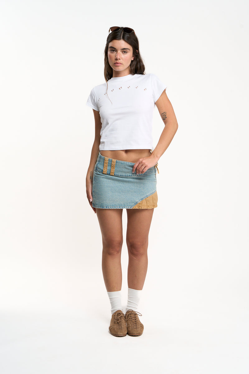 Hole White T-Shirt