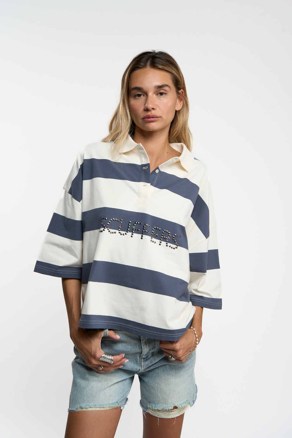 Letter Blue Polo