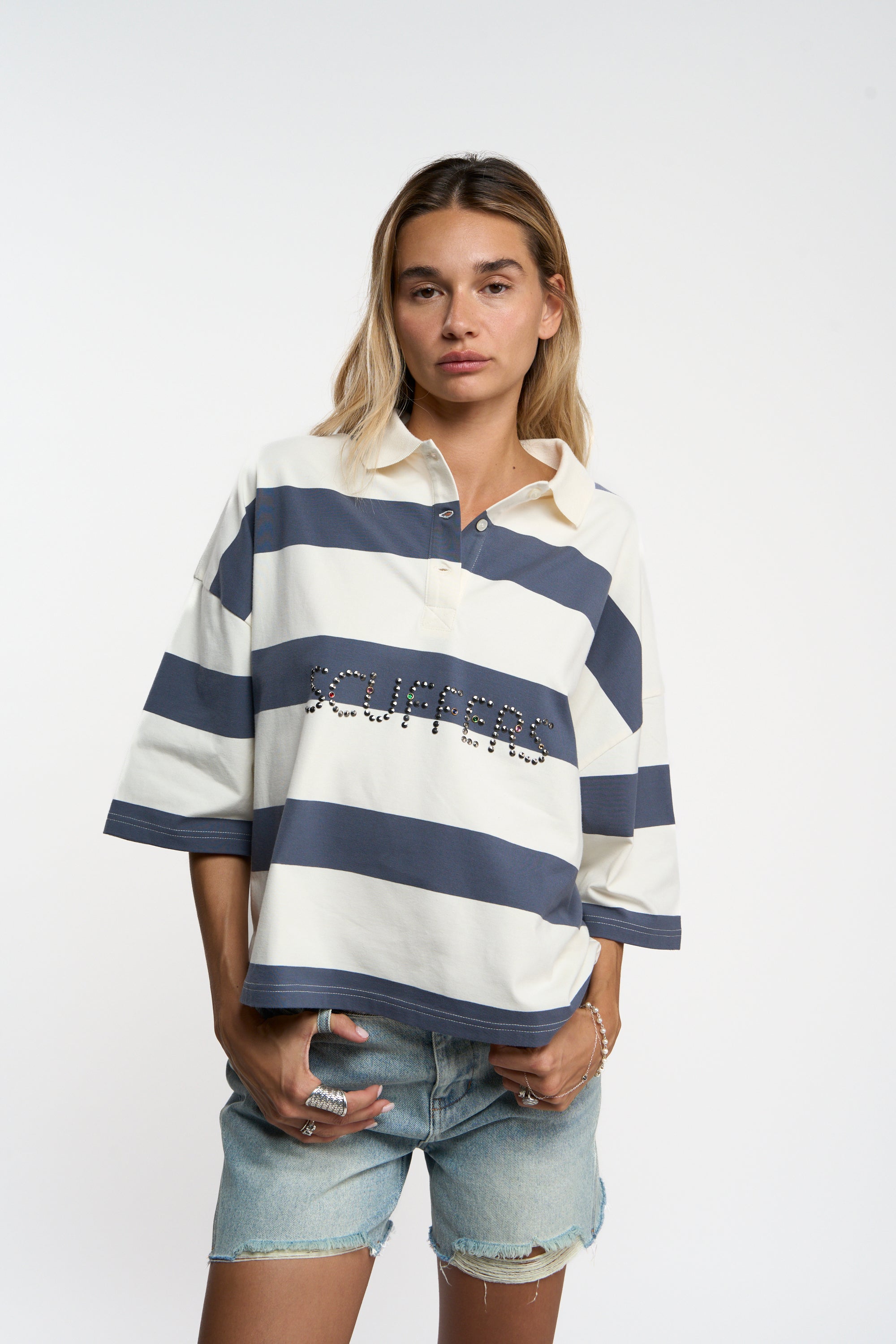 Letter Blue Polo