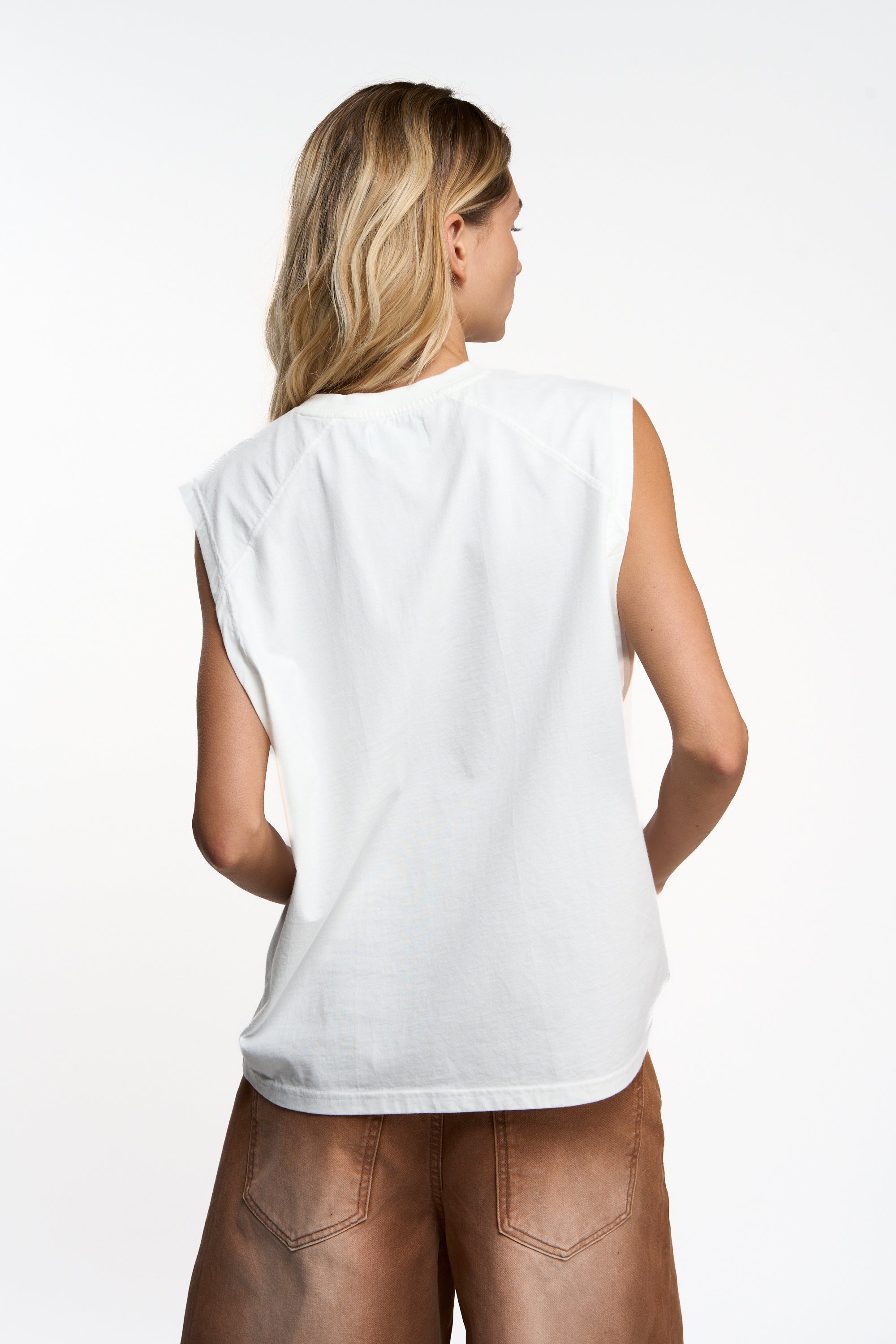 Under White T-Shirt