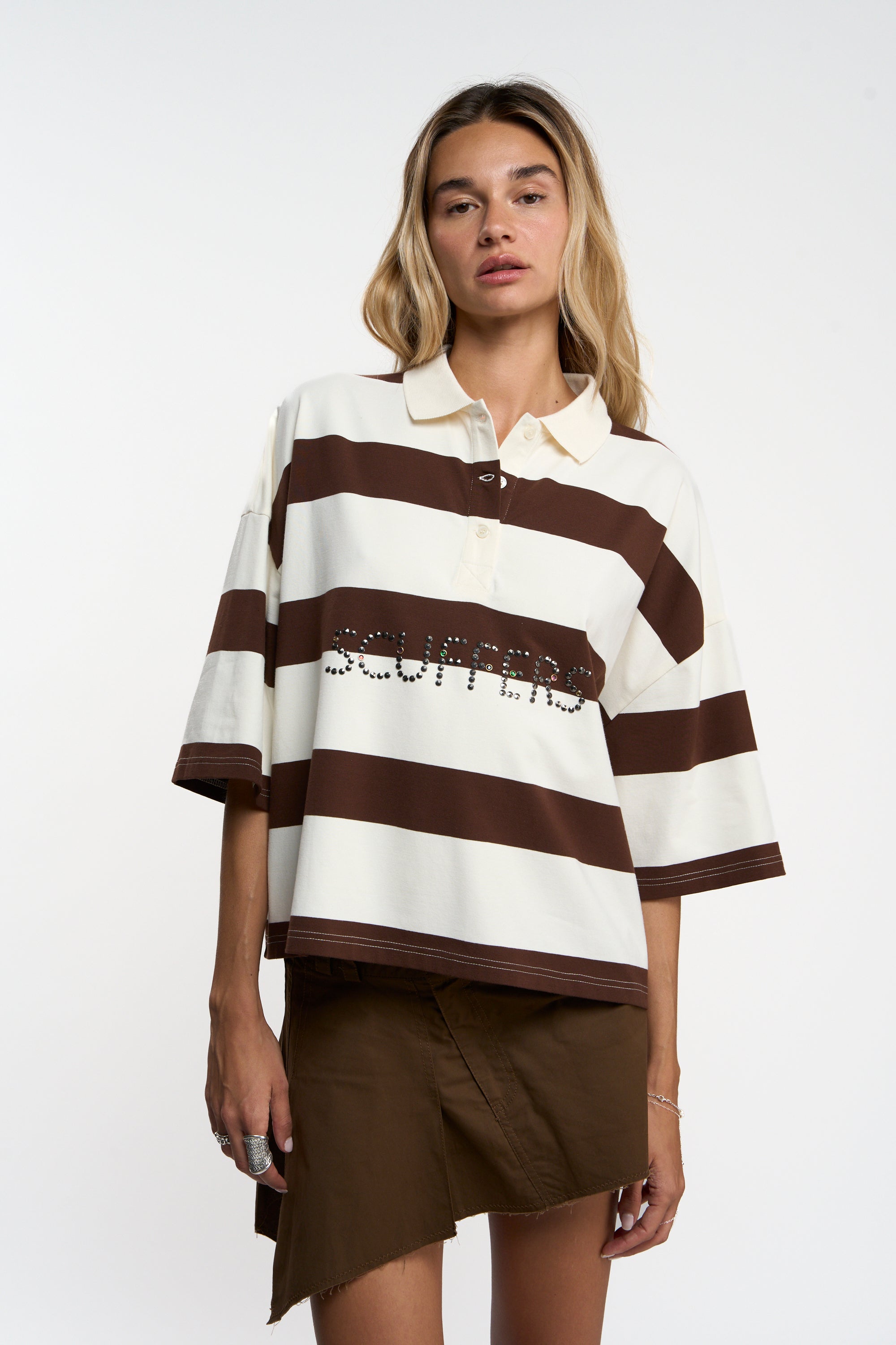 Letter Brown Polo