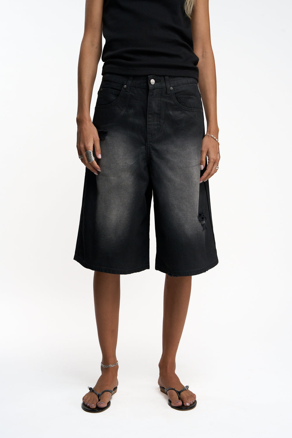 Roster Black Jorts