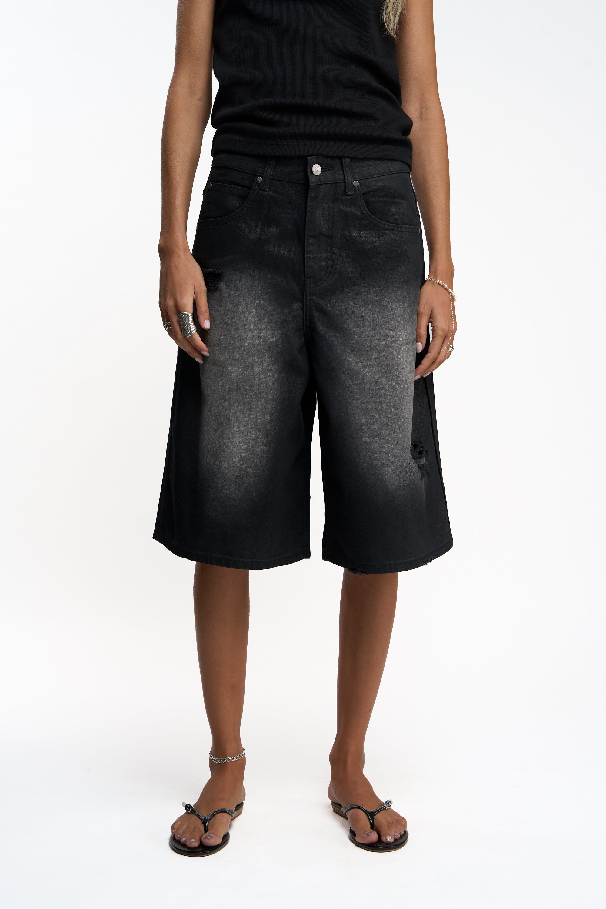 Roster Black Jorts