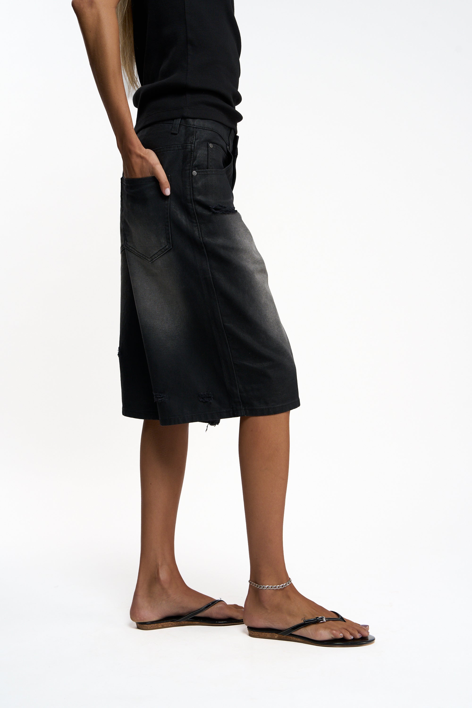 Roster Black Jorts