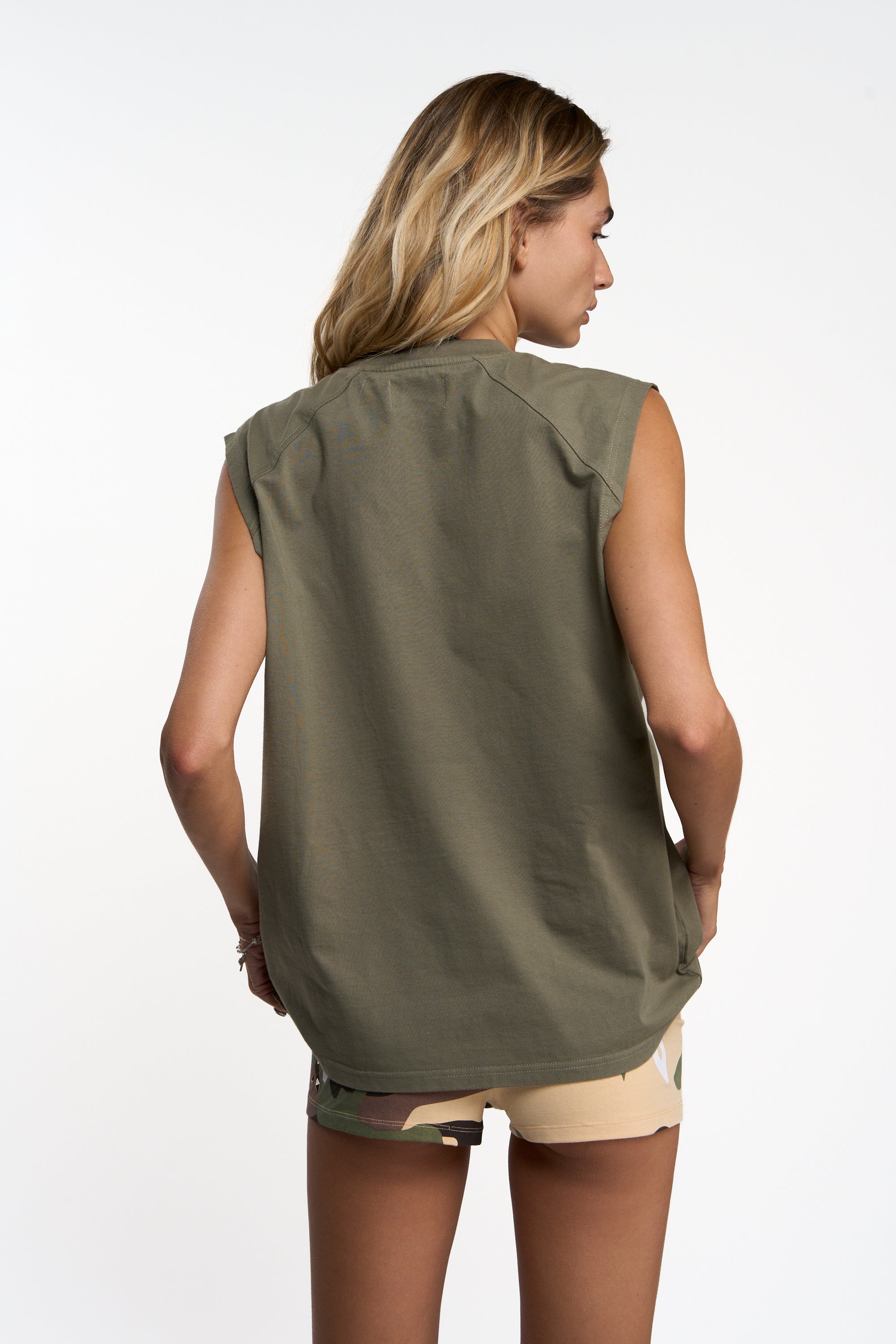 Under Green T-Shirt