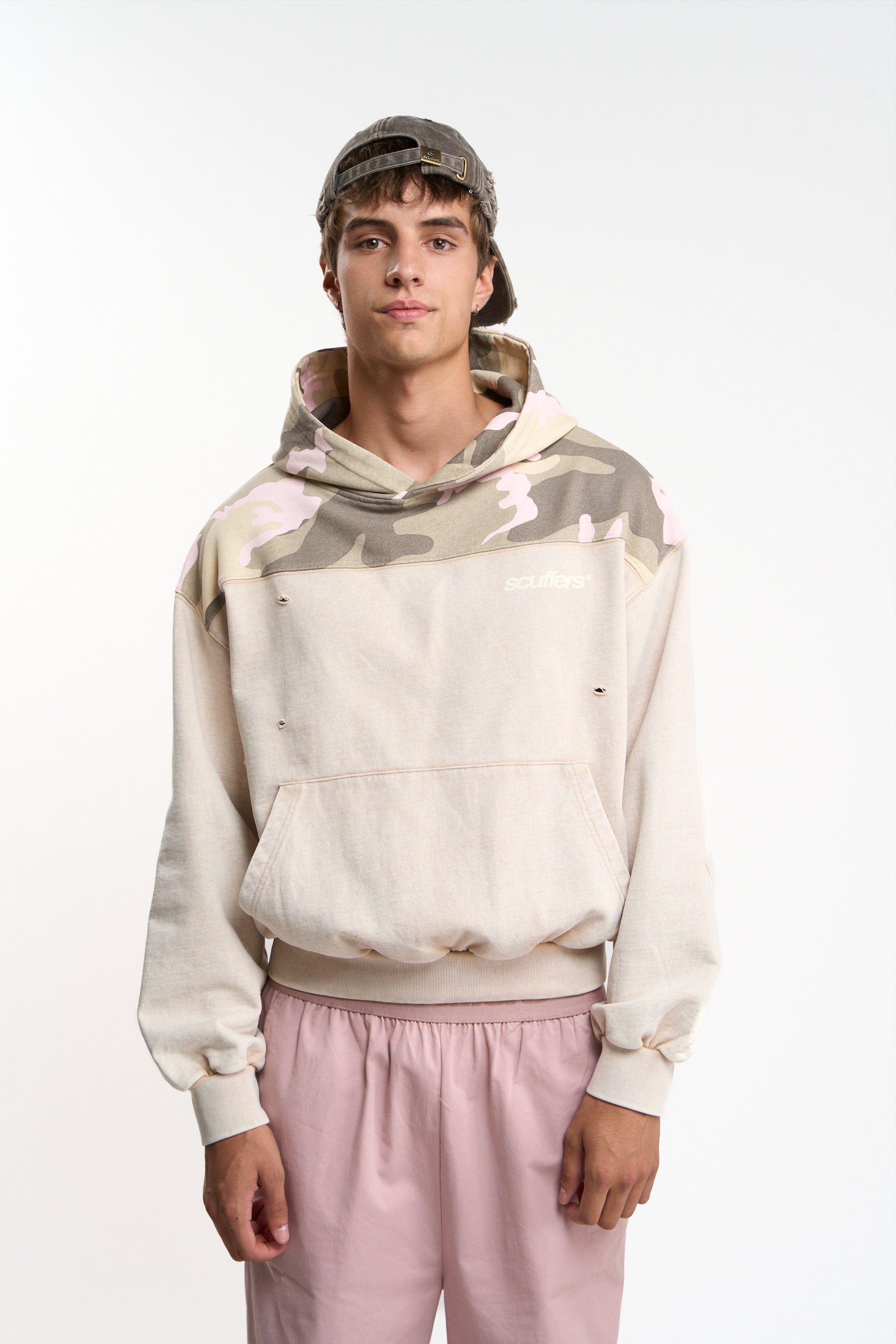 Lizzie Ecru Camo Hoodie – Scuffers
