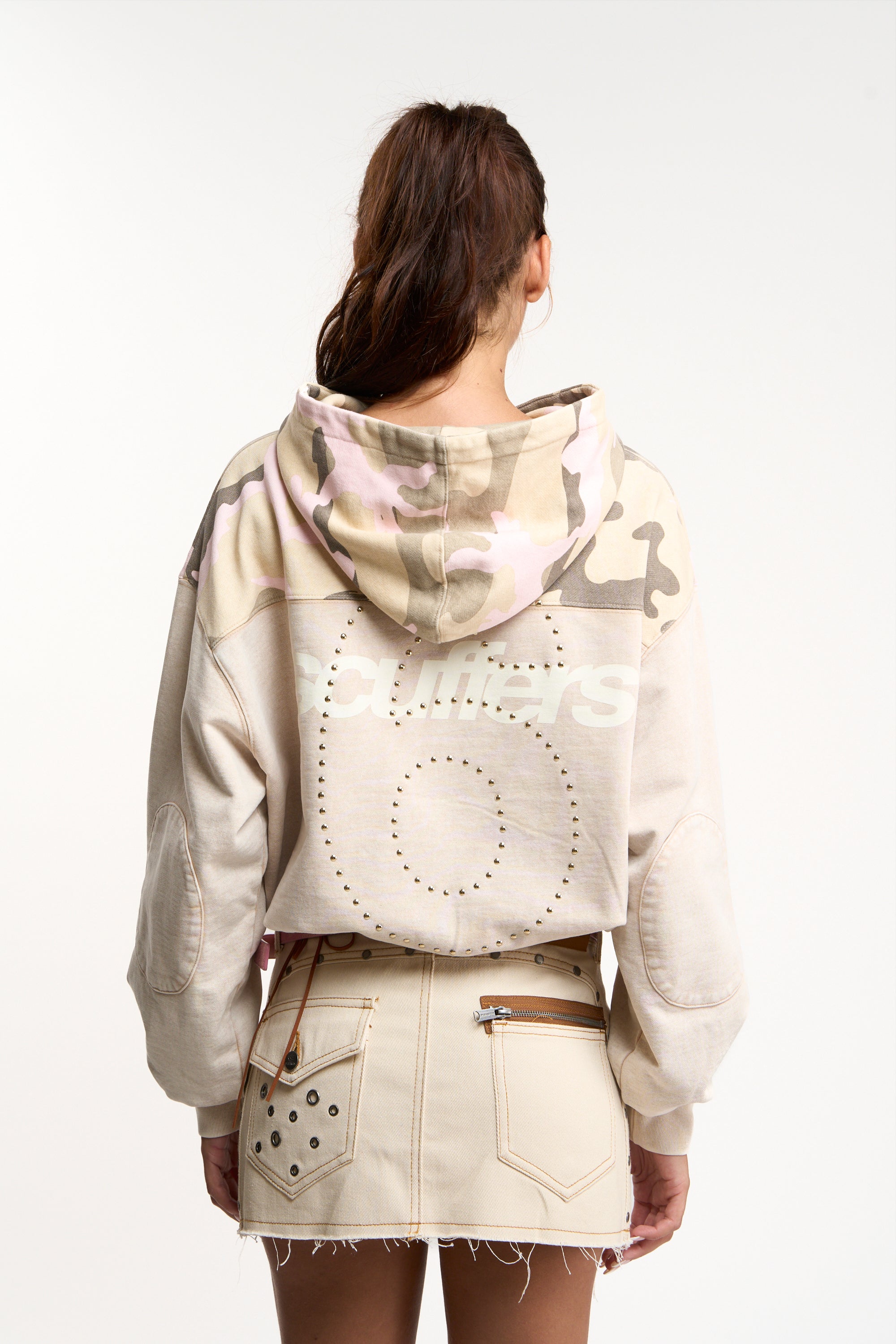 Lizzie Ecru Camo Hoodie