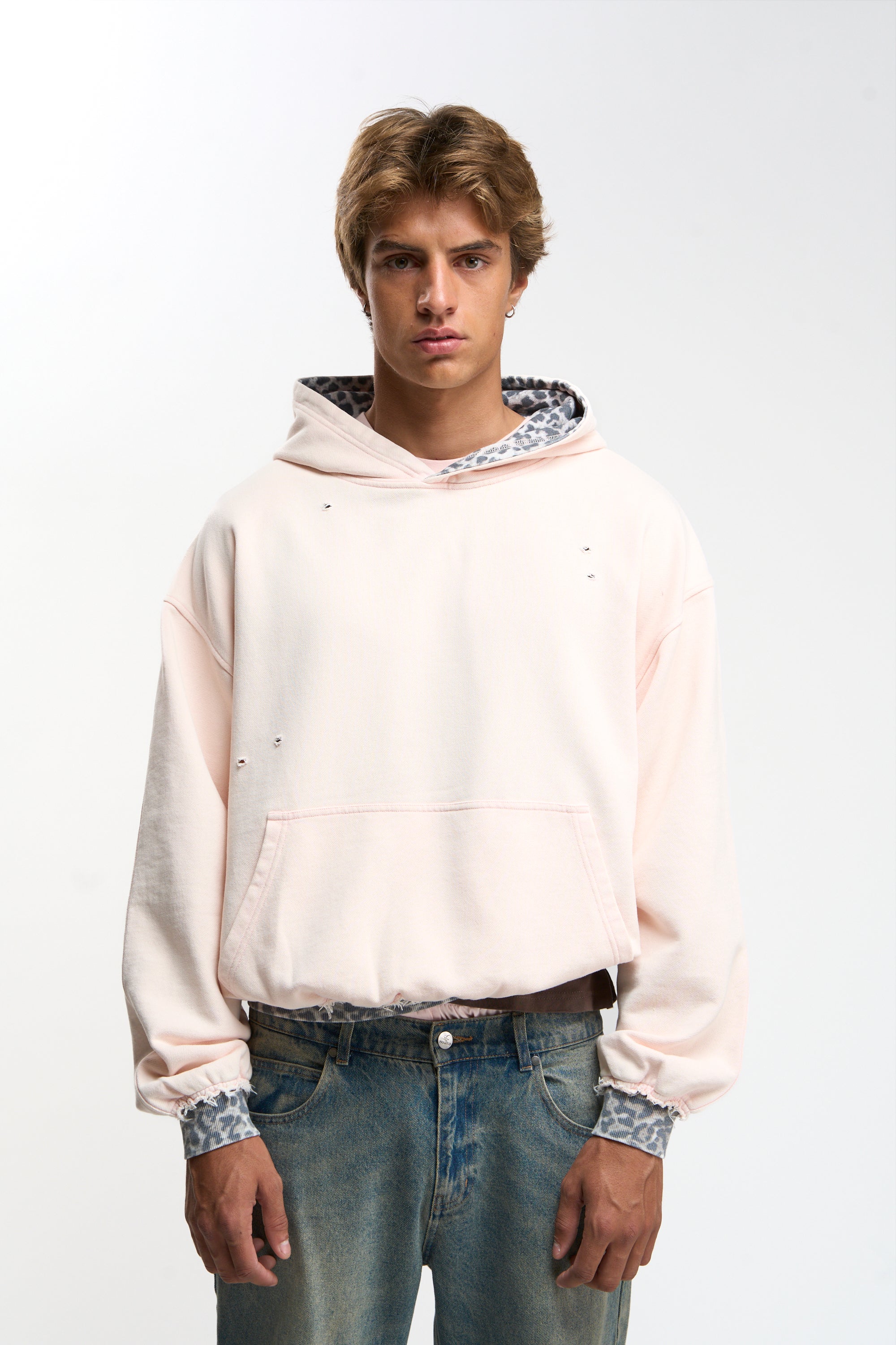 Leo Light Pink Hoodie