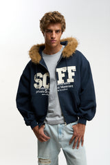 Track Navy Zipper