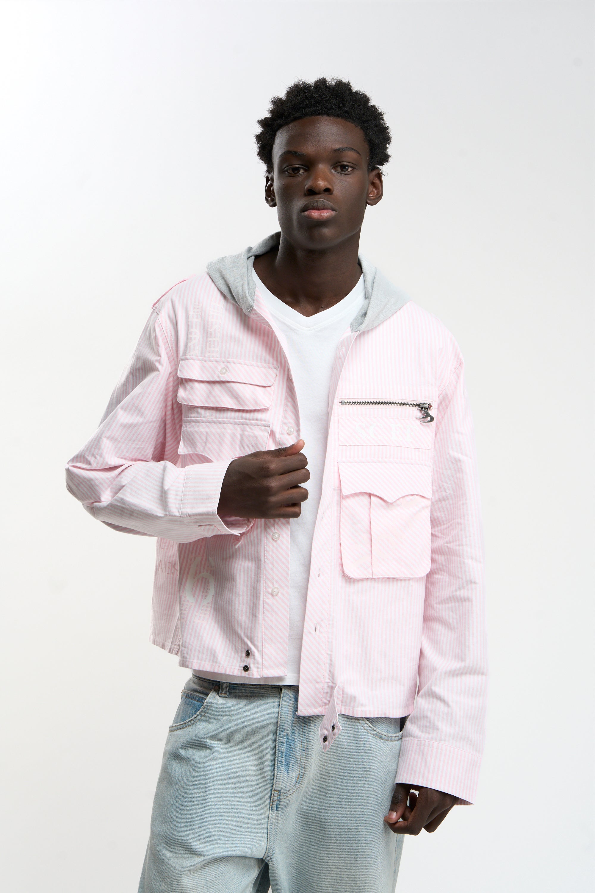 Hood Pink Shirt