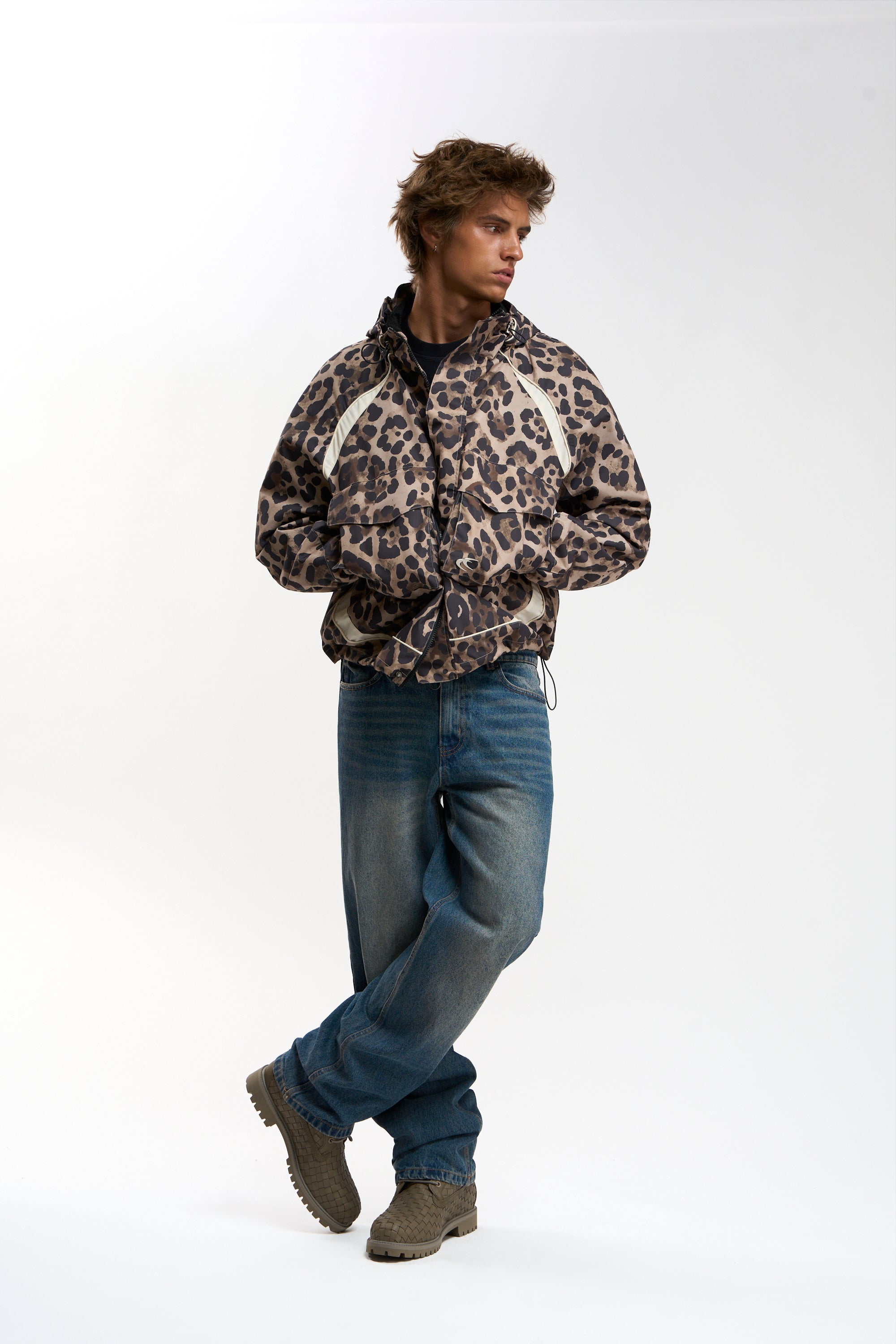 Taxidermy Brown Leopard Windbreaker – Scuffers
