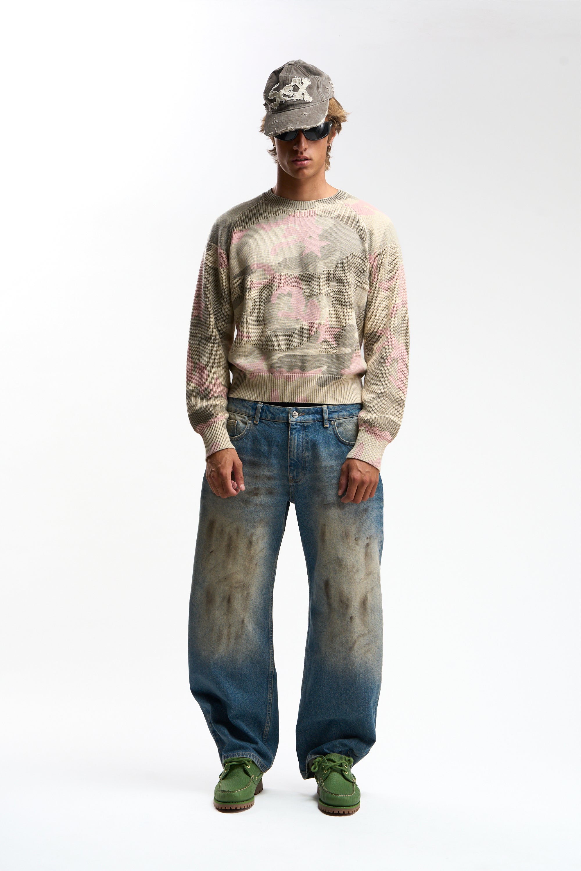 Climax Pink Camo Knit