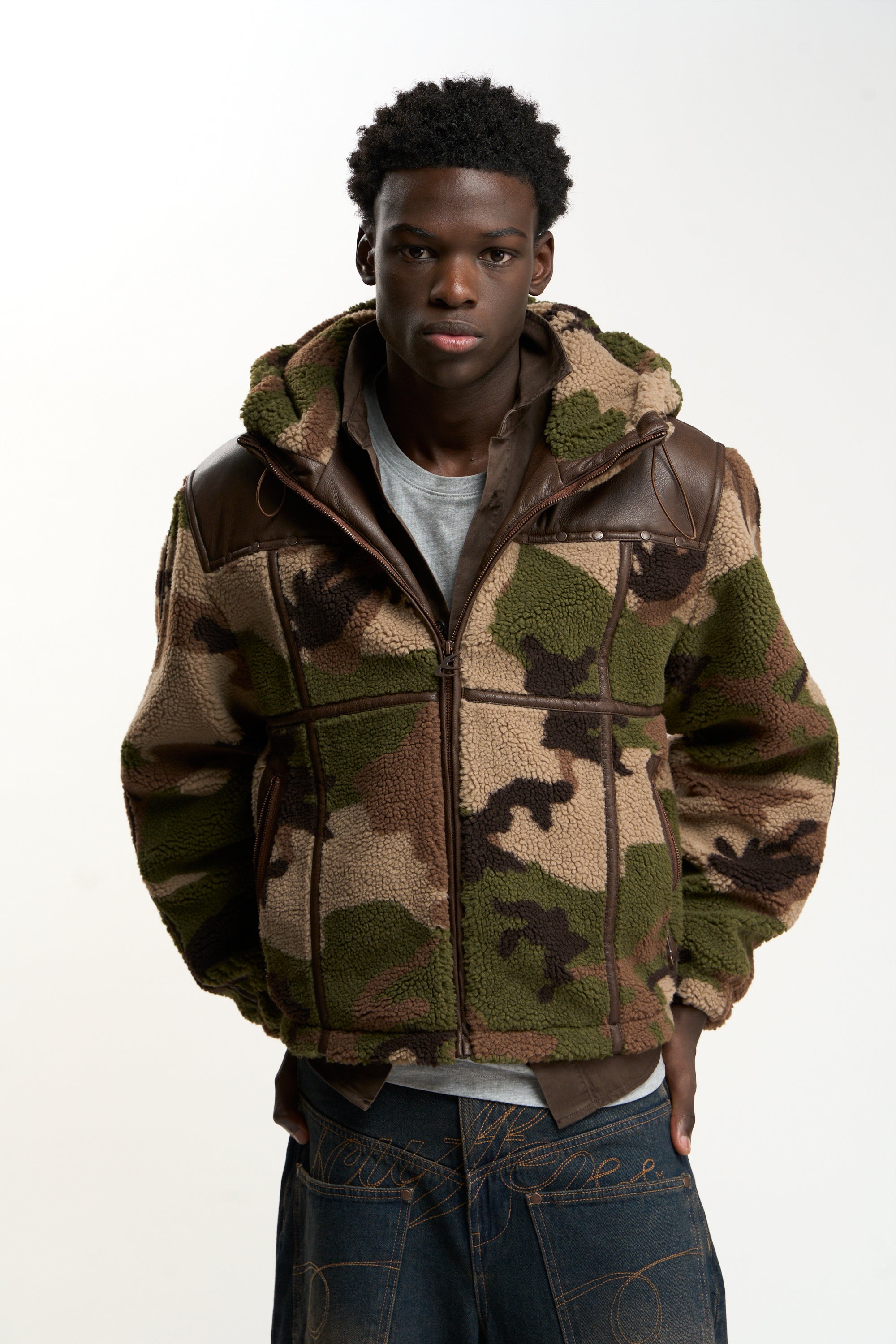 Casie Camo Fleece Jacket